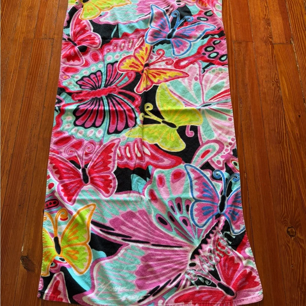 RYLEIGH embroidered personalized 3 beach towels summer anchors tie dye butterfly